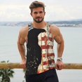 thumbnail image 6 of Salouo Wood Grain Bald Eagle for Men's Tank Tops,Sleeveless Muscle Shirts for Men Quick Dry Workout Tank Top Gym Muscle Tee Fitness Bodybuilding Sleeveless T Shirt-XX-Large, 6 of 7