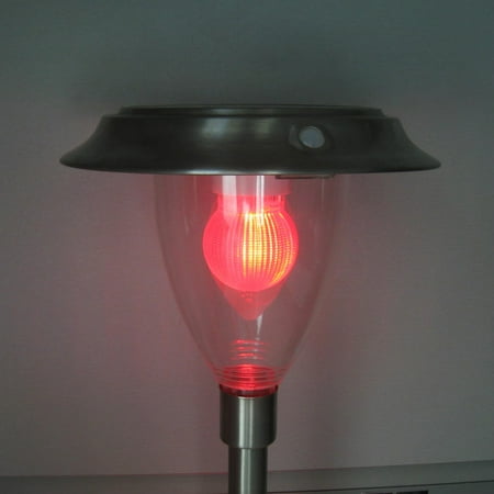 Solar Stake Light Remote Control White Color Changing