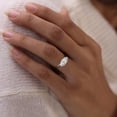 thumbnail image 4 of Alor Jewel 2.2 Ct Marquise Cut Moissanite Ring - 14K White Gold Plated Ring - Women's Jewellery Engagement Wedding Ring - Solitaire Anniversary Ring for Her - Gorgeous Anniversary Gift for Her, 4 of 4