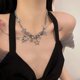 thumbnail image 5 of Gargantilla de mariposa con colgante de estrella hueca, collar Punk de Hip Hop, regalo de cumpleaños, 5 of 5