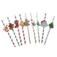 thumbnail image 4 of Toddmomy Round Tube Paper Straws With Toppers For Cake Decoration And Drinking 19.7 x 4 x 0.6 in 50Pcs Party Supplies, 4 of 8