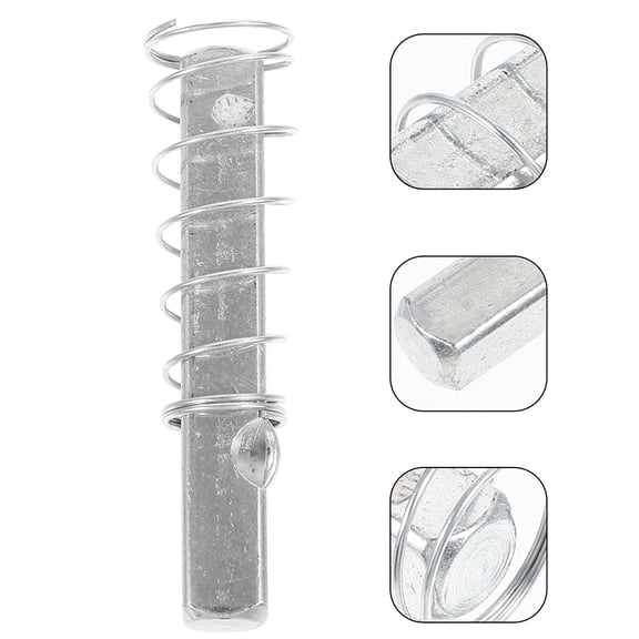 2pcs Door Handle Spindle Bars Spring Spindles Made of Stainless Steel for Home Use Silver Color