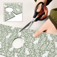 thumbnail image 6 of Yayeee Faucet Mat for Kitchen Sink 14.7" Diatomite Long Splash Guard Pad, Green Floral Cat Pattern, 6 of 7