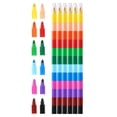 thumbnail image 2 of Eummy 6pcs Stacking Pencils for Kids 12 Colors Buildable Crayons Creativity Development Stackable Crayons Set DIY Graffiti Pencils Building Blocks Colorful Crayon for Office School, 2 of 11