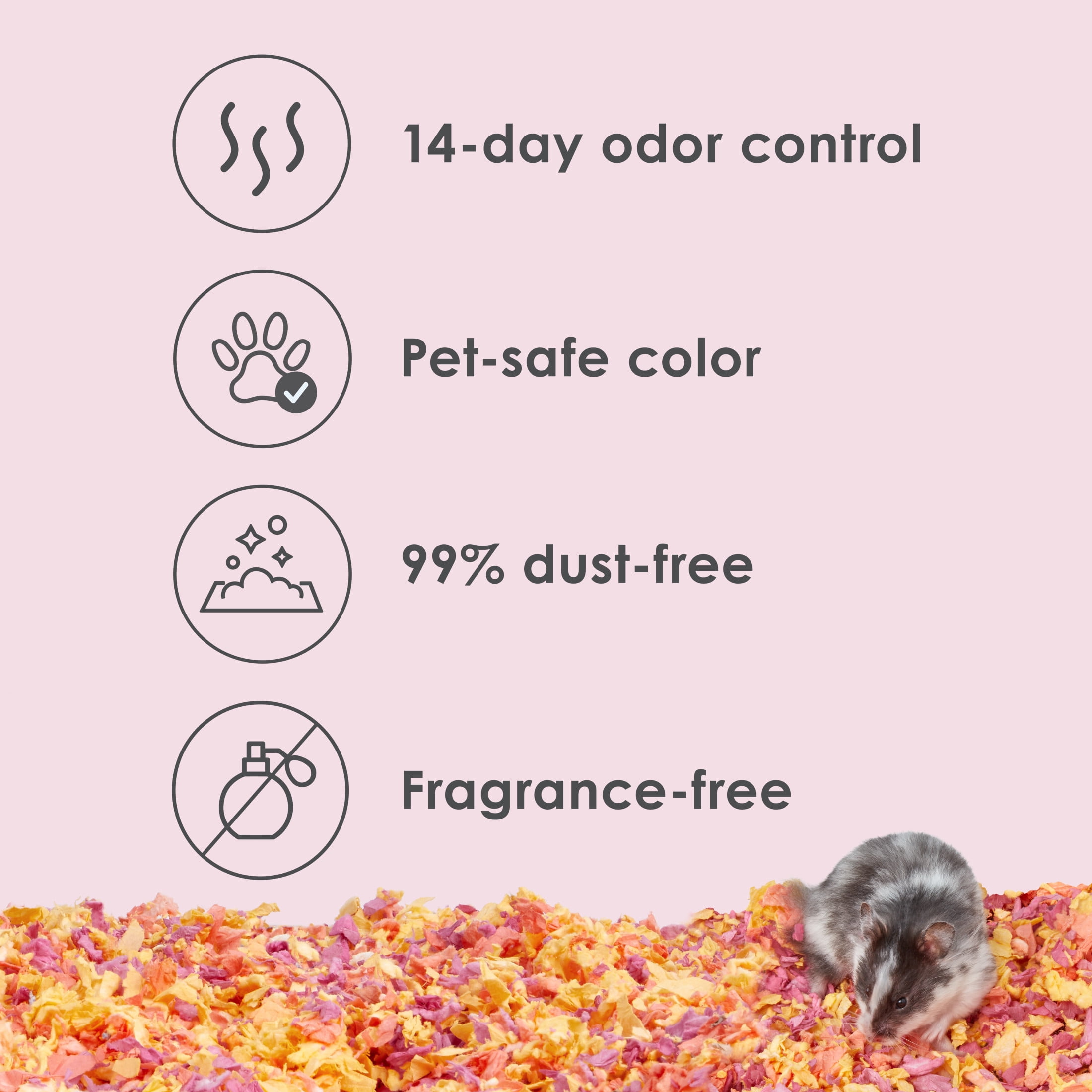 Kaytee Clean & Cozy Colors Bedding Sunset 24.6 Liters