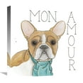 thumbnail image 1 of Global Gallery's 'Puppy Love Frenchie Color' by Elyse DeNeige Stretched Canvas Wall Art, 1 of 4