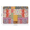 thumbnail image 5 of Pioneer Flower Floral Print Flannel Non Slip Door Rugs,Washable Door Mats Indoor,Decorative Door Mats,Dirt-Resistant and Absorbent Doormat for Entrance,Bedroom,Kitchen,Bathroom,23.5"x16", 5 of 5