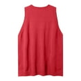 thumbnail image 5 of YMNXA Women'S Sweater Vest Sleeveless V Neck Solid Color Fashion Comfortable Knitwear Pullover Top For Casual Daily Wear Red Xl, 5 of 5