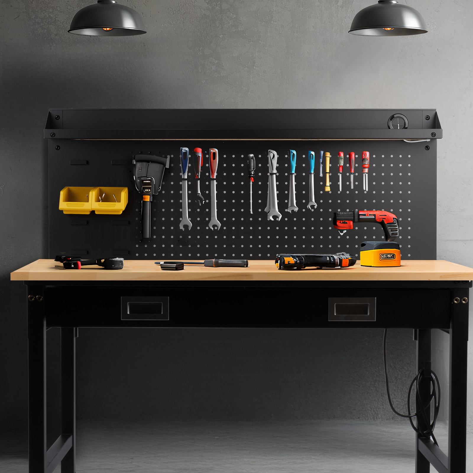 Muwood Workbench 48 x 24 inches with LED and Power Outlets photo 3