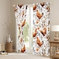 thumbnail image 3 of Homewish Cartoon Chicken Black Out Curtains for Kids Children,Chic Flowers Curtains Pack of 2 (42x63 Each),Farmhouse Animal Bedroom Curtains,Lightweight Room Decor, 3 of 6