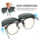 thumbnail image 3 of 3 pares de clip en gafas de sol con anteojos de lente polarizado para hombres para hombres, 3 of 5
