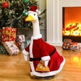 thumbnail image 2 of chaungfeng Christmas Goose Costume, Red Porch Goose Outdoor Outfit with Hat, Themed Holiday Animal Decor, for Lawn, Patio, Yard, 2 of 6