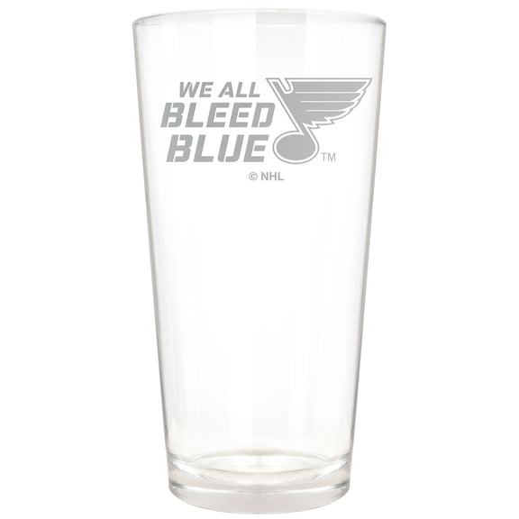 St. Louis Blues Etched 16oz. Rally Cry Pint Glass
