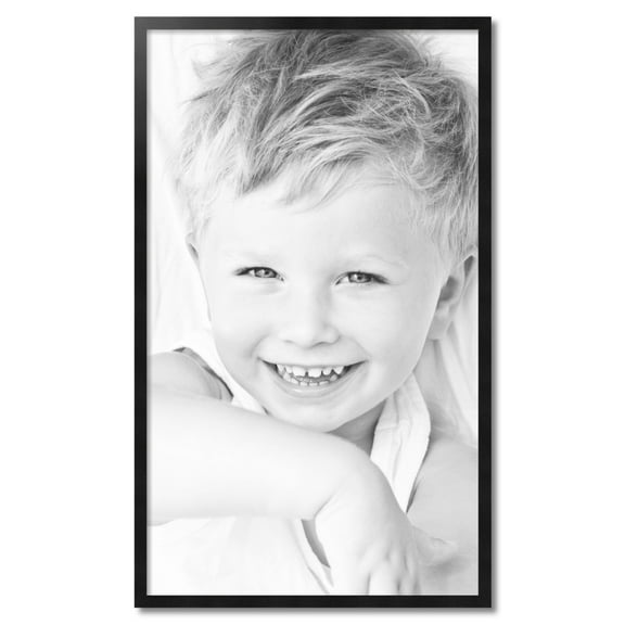 ArtToFrames 26" x 44" Black Picture Frame, 26x44 inch Black Wood Poster Frame (WOM-5139)