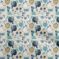 thumbnail image 1 of oneOone Cotton Flex Off White Fabric Cute Animal Diy Clothing Quilting Fabric Print Fabric By Yard 40 Inch Wide, 1 of 6