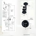 thumbnail image 4 of WOWOW Relax 7-Spray 4.5 in. Dual Shower Head and Handheld Shower Head in Matte Black, 4 of 5