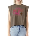 thumbnail image 5 of EcoLoom In The Waiting God Cap Sleeve Muscle Crop Shirt Women Sleeveless Baby Tee, 5 of 5