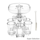 thumbnail image 5 of Torre Dispensadora De Bebidas 3 En 1 Con Portavasos, Estación De Servicio Para Fiestas Y Barbacoas, Incluye 6 Vasos - Organizador De Bar Para Casa, 5 of 6