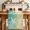 Green, variant on Blue Beige Ombre Coastal Table Runner 108 Inches, Nautical Beach Starfish Coral Summer Bed Runner Dresser Scarves Tabletop for Indoor Outdoor Parties/Ceremony/Banquet, 13"x 108"