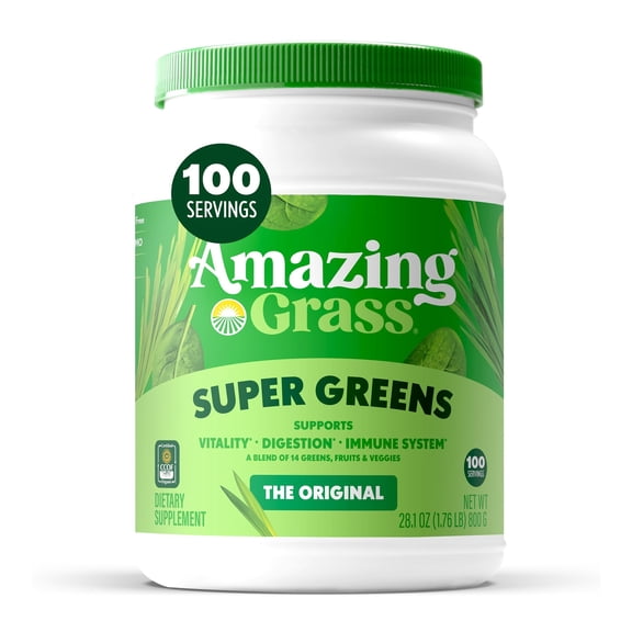 Amazing Grass, Greens Blend Superfood, the Original, 1.76 lb, 100 Servings