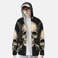 thumbnail image 2 of Fotbe Gothic Winged Skull Chaqueta con Protección Solar UPF 50+ para Hombre y Mujer, Camisa con Capucha y Bolsillos-Large, 2 of 7