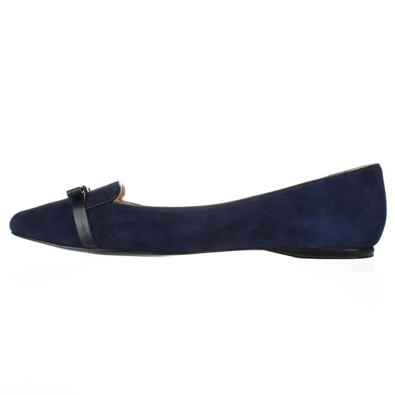Womens Nine West Saxiphone Loafer Flats Navy Navy