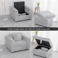 thumbnail image 5 of Microfiber Upholstered Modular Sofa with Throw Pillows / Ideal for Bedroom, Practical Design, 5 of 5