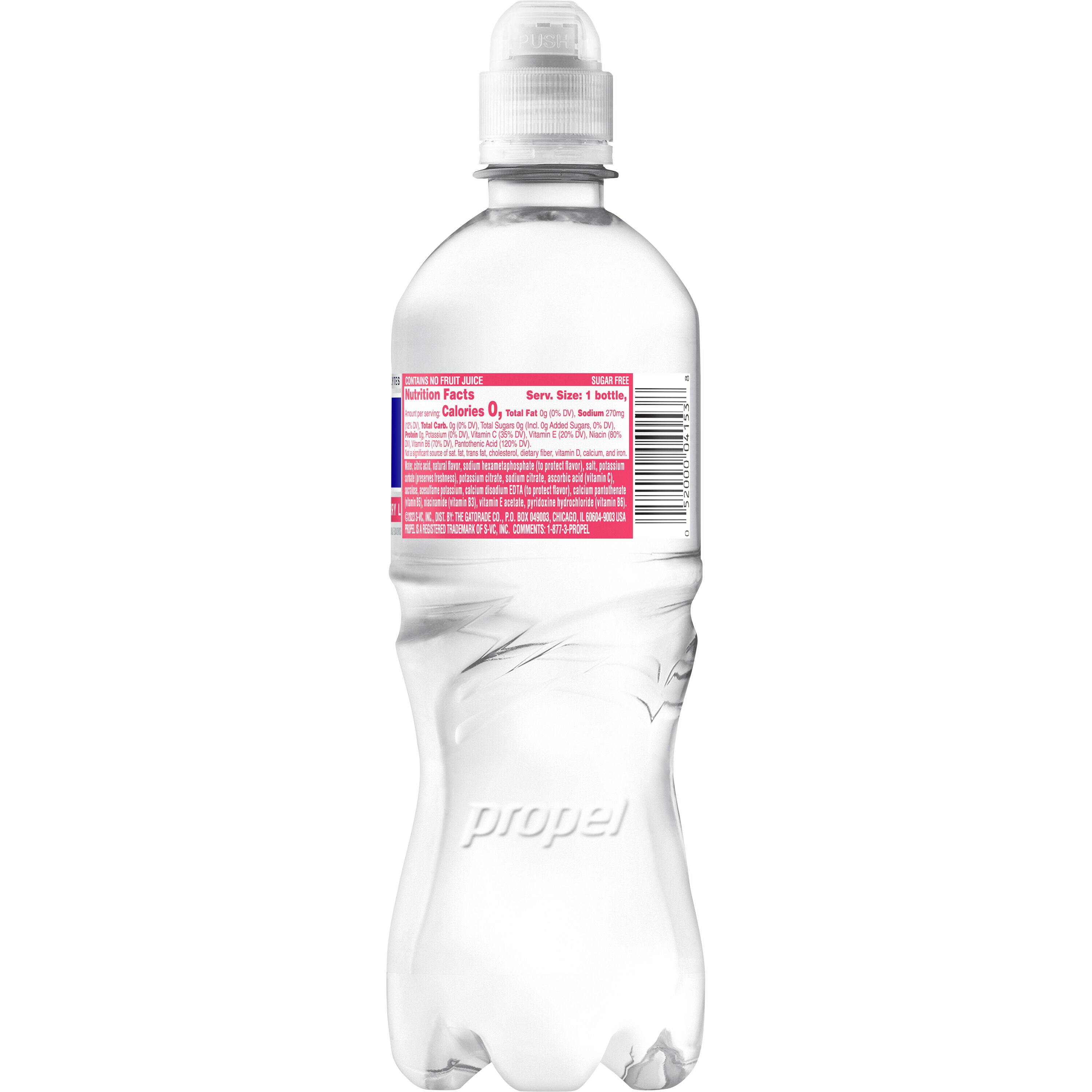 Propel Zero, Strawberry Lemonade, 20 fl oz Bottle