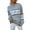 A-Grey223, variant on Womens Sweaters Christmas Snowflake Printed Sweaters Turtleneck Vintage Holiday Knitted Sweater Pullover Tops For Ladies