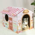 thumbnail image 4 of Cat Scratcher Cat Rest And Play Cat Furniture Hideout Cardboard Cat Corrugated Paper For Traing Resting, 4 of 4
