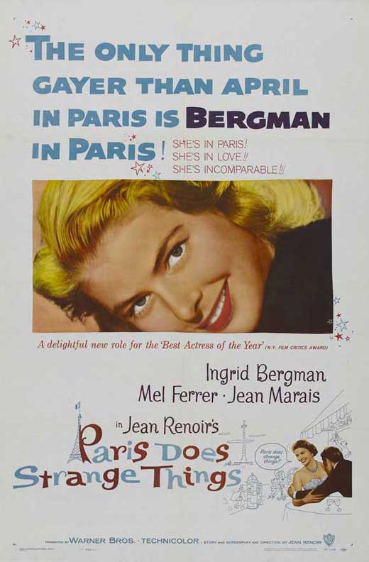 Paris Does Strange Things Movie POSTER Style B 11 X 17 1956 Paris does strange things movie poster style b 11 x 17 1956
