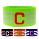 thumbnail image 1 of Brazalete de capitán de fútbol, ​​brazalete reutilizable, equipo de fútbol, ​​banda de capitán, brazalete deportivo portátil, 4 Uds., 1 of 5