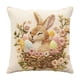 thumbnail image 2 of Funda de almohada de punto de pelo corto | Suave y acogedora, cuadrada y decorativa para sofá cama | Tela de pelusa de 45 x 45 cm, ideal para decoración del hogar, 2 of 6