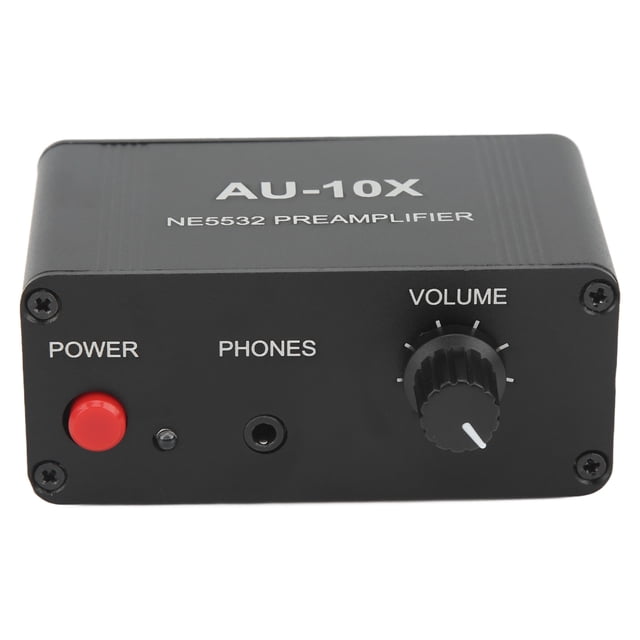 Preamplificador de audio, preamplificador estéreo, ganancia de 20 dB, amplificador operacional dual NE5532 para altavoz y auriculares