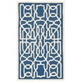thumbnail image 2 of SAFAVIEH Cambridge Norbert Geometric Wool Area Rug, Navy/Ivory, 3' x 5', 2 of 7