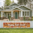 thumbnail image 6 of Decorative Design Happy Fall Banner Festive Leaves Thanksgiving Decoration Pumpkin for Autumn Celebration Outdoor Indoor, 6 of 9
