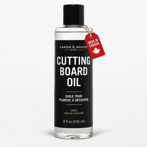 Caron & Doucet - Cutting Board & Butcher Block Conditioning & Finishing Oil | 100% Coconut Derived & Vegan, Best for Wood & Bamboo Conditio