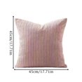 thumbnail image 2 of Throw Pillow Covers 18x18 Inch Set of 4, Corduroy Ribbed Decorative Square Pillowcases, Farmhouse Holiday Cushion Covers for Couch Sofa Living Room Bedroom Outdoor Home Decor, 2 of 5