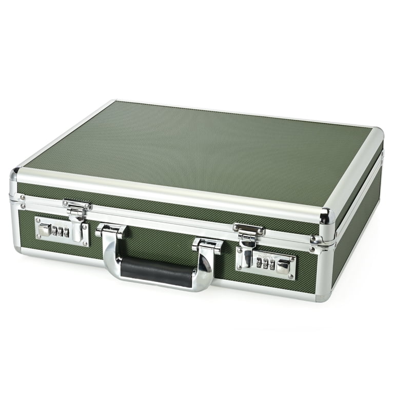 Invicta 18-Slot Green Aluminum Watch Brief Case Collector IPM-544