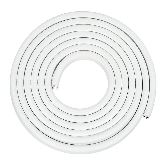 Uxcell se adapta a bordes de 15/64"-19/64" recubrimiento de borde de 10 pies / 3 metros con hoja de hierro plástico blanco