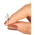 thumbnail image 4 of 925 Sterling Silver Cross Cubic Zirconia Rings for Women Eternity Purity Promise Ring Thin Thumb Ring Christian Confirmation Baptism Religious Jewelry Christmas Gifts for Mom Daughter, 4 of 5