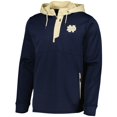 thumbnail image 2 of Men's Colosseum Navy Notre Dame Fighting Irish Luge 3.0 Quarter-Zip Hoodie, 2 of 3