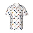 thumbnail image 2 of Goofa Various Rooster Hawaiian Shirt for Men, Unisex Summer Beach Casual Short Sleeve Button Down Shirts,Aloha Tropical Floral print shirt-XX-Large, 2 of 9