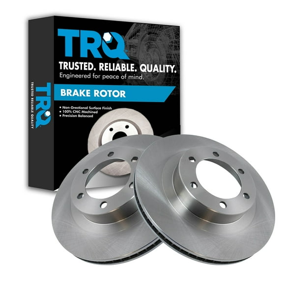 TRQ Front Brake Rotors Set Vented Fits Select 2003-2009 Lexus GX470 Toyota 4Runner