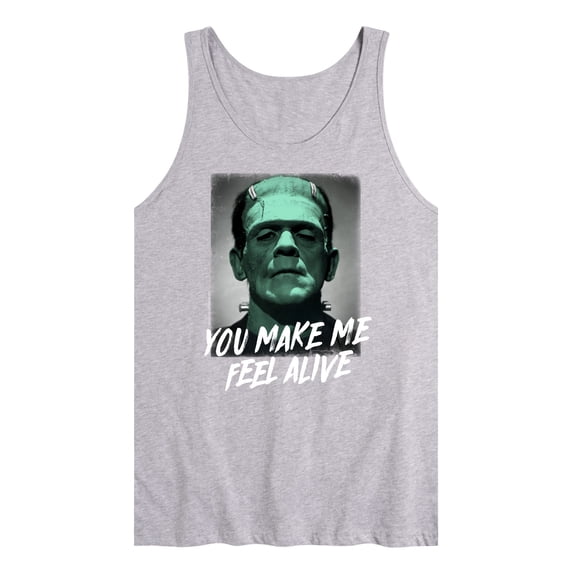 Classic Monsters - Frankenstein - You Make Me Feel Alive - Shaded - Men's Jersey Tank Top