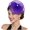 Purple, variant on Fascinator Hats for Women Party Hat Flower Mesh Headband Hair Clip Headwear for Wedding Church