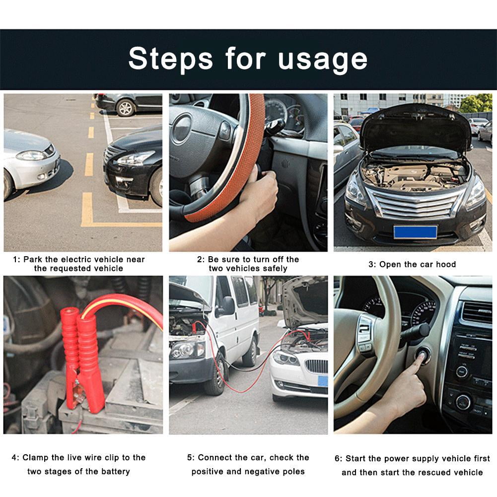 BOWTONG Car Battery Jumper Cable Copper Booster Jumper Cables,1000 AMP Emergency Battery Jumper Wires,Car Truck Emergency Power Supply Battery Line Cord for Car Battery 2.5M, 3M, 4M Z4K3