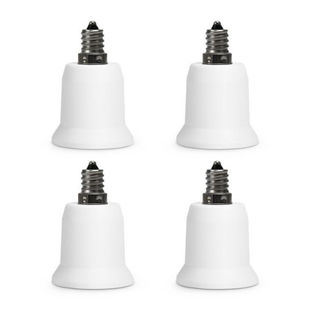 JACKYLED 4-Pack E12 to E26 E27 Adapter Chandelier Light Socket E12 ... JACKYLED 4-Pack E12 to E26 E27 Adapter Chandelier Light Socket E12 ...