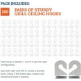 thumbnail image 2 of Picture Hang Solutions - 15-lb Capacity Drop Ceiling Hooks (100 pieces per pack), 2 of 7