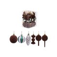 thumbnail image 2 of Eolstice Flocked Christmas Ball Ornaments Set, 30 Pieces Multiple Styles, Christmas Tree Decoration for Home Party, Holiday Xmas Tree Decor Ornament, 2 of 9